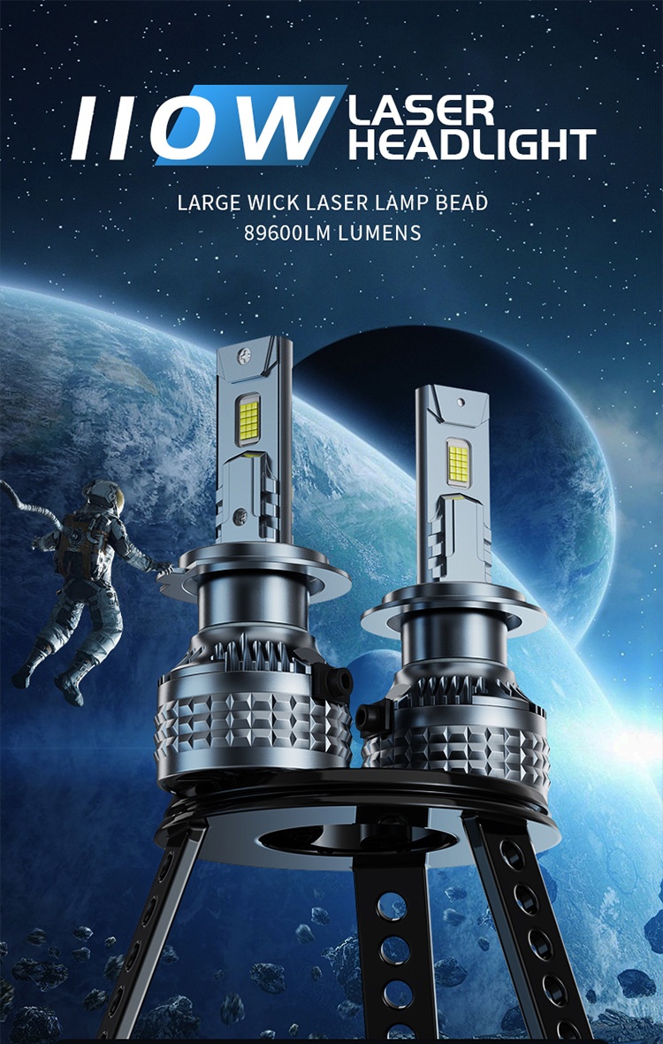 Cross-border 30-Core Laser H7 H4 LED Headlight 6000K Car Light_voghion.com