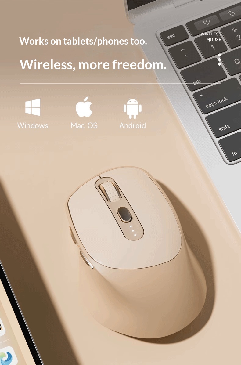 AI Intelligent Voice Bluetooth Wireless Mouse Deepseek For Writing, Form Generation, Smart PPT Creation, Rechargeable_voghion.com