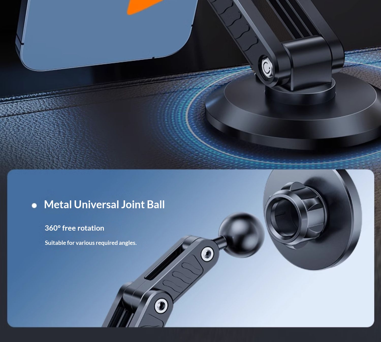 Support de téléphone magnétique pliable pour tableau de bord, universel, pour grille d'aération, support de navigation_voghion.com