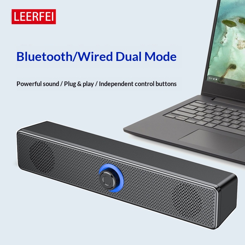 Cross-border E-350TS Long Strip Small Computer Desktop Laptop Home Speaker Wired Subwoofer_voghion.com