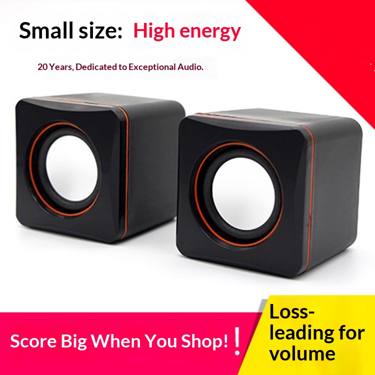 Computer Mini Laptop Portable Desktop Multimedia USB Wired Small Speakers Wholesale_voghion.com