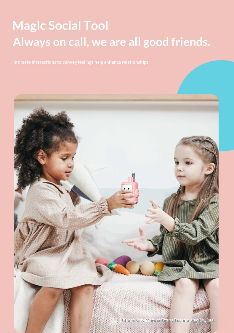 Mini Walkie-talkies For Children Rechargeable Interactive Set_voghion.com