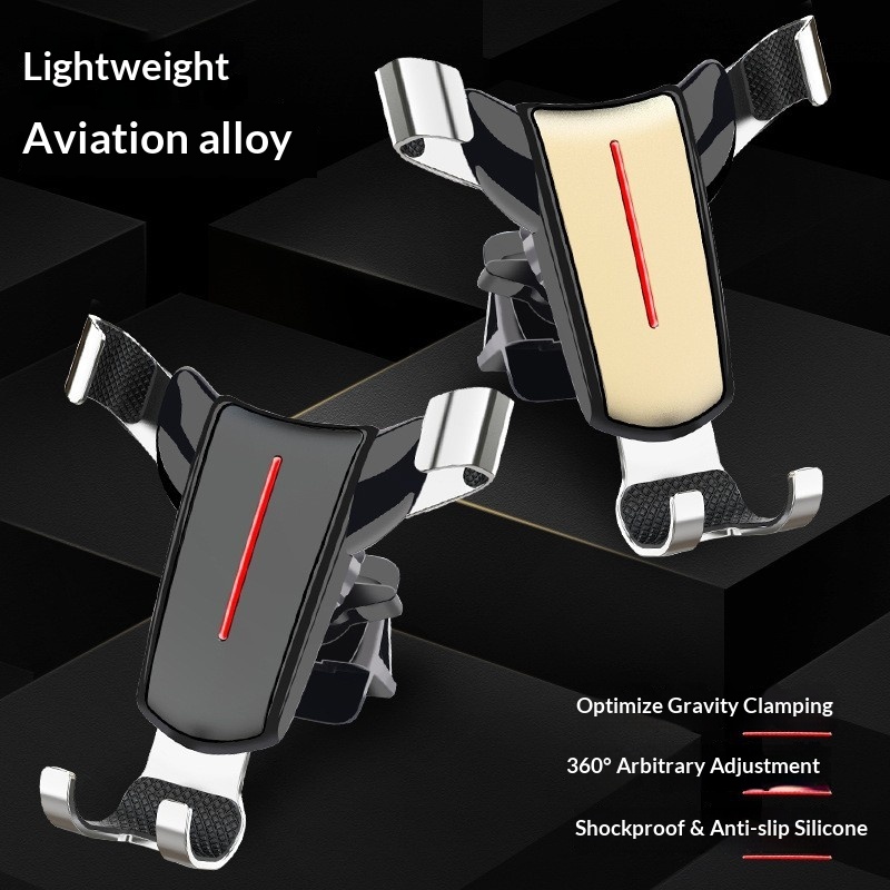 Supporto universale per telefono da auto con navigatore e bocchetta dell'aria, attacco a triangolo con testa di toro._voghion.com