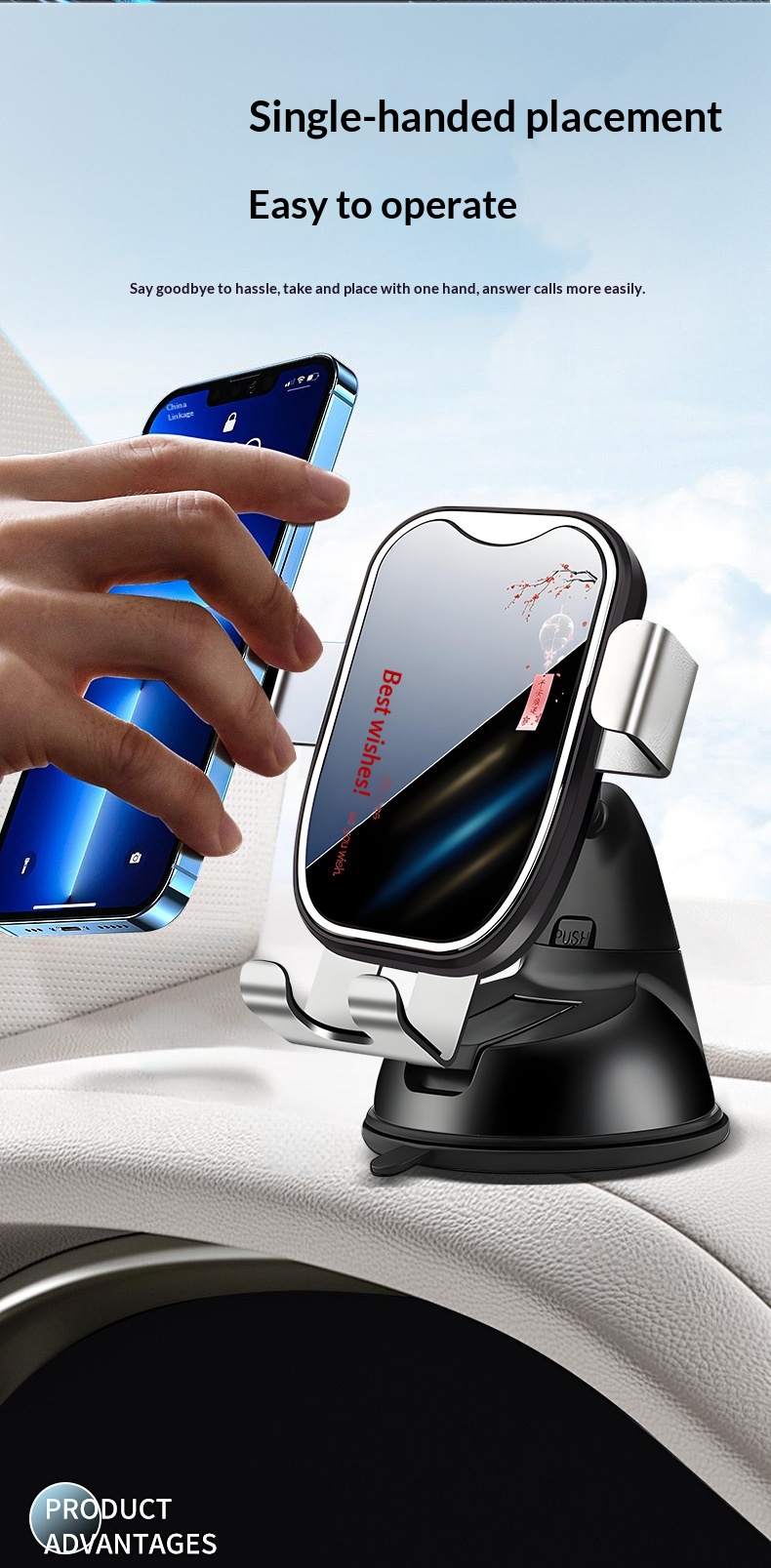 Supporto per telefono a ventosa universale 2025, supporto a gravità in metallo creativo per cruscotto auto e navigatore_voghion.com