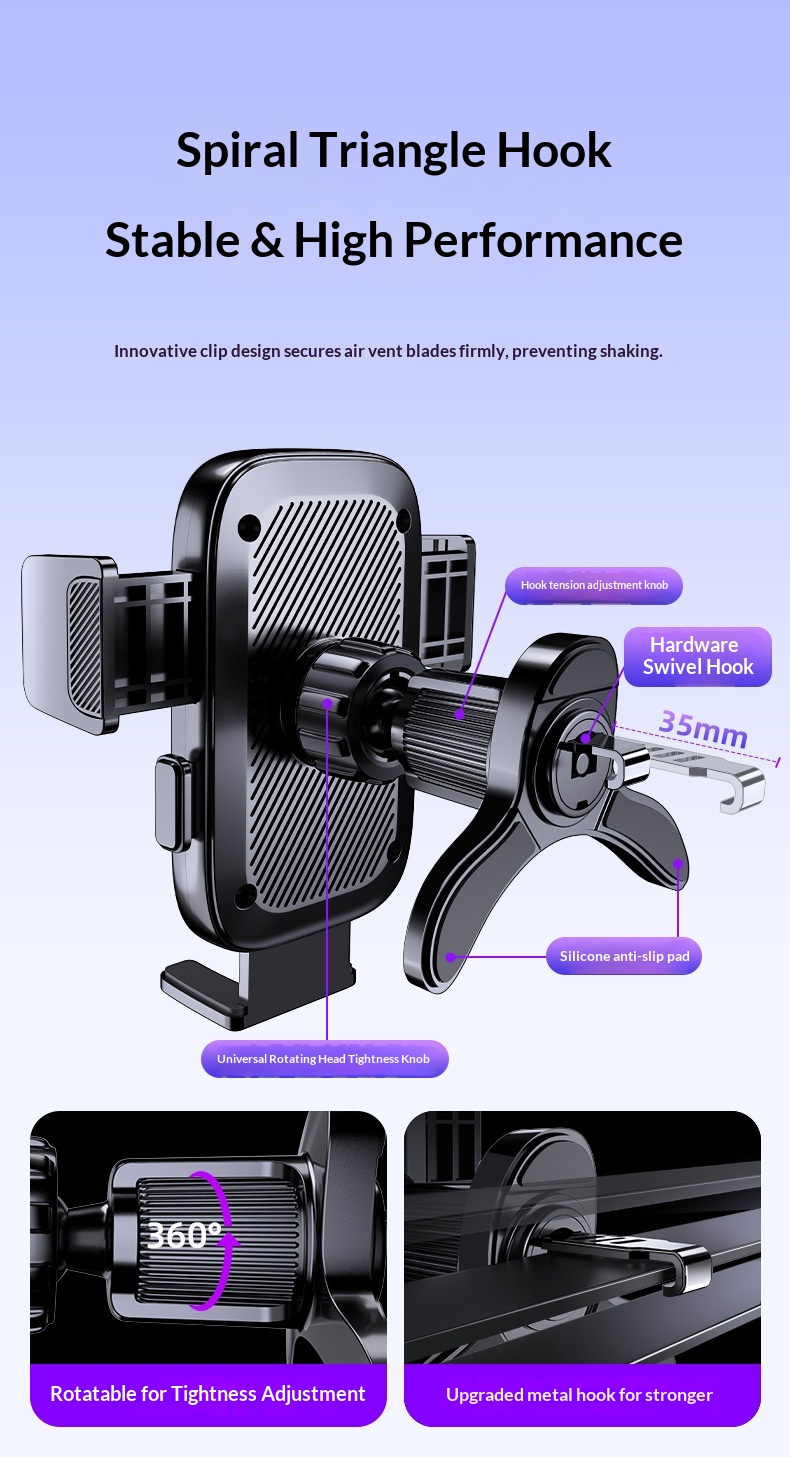 2025 Air Vent Mount Universal Navigation Car Phone Holder_voghion.com
