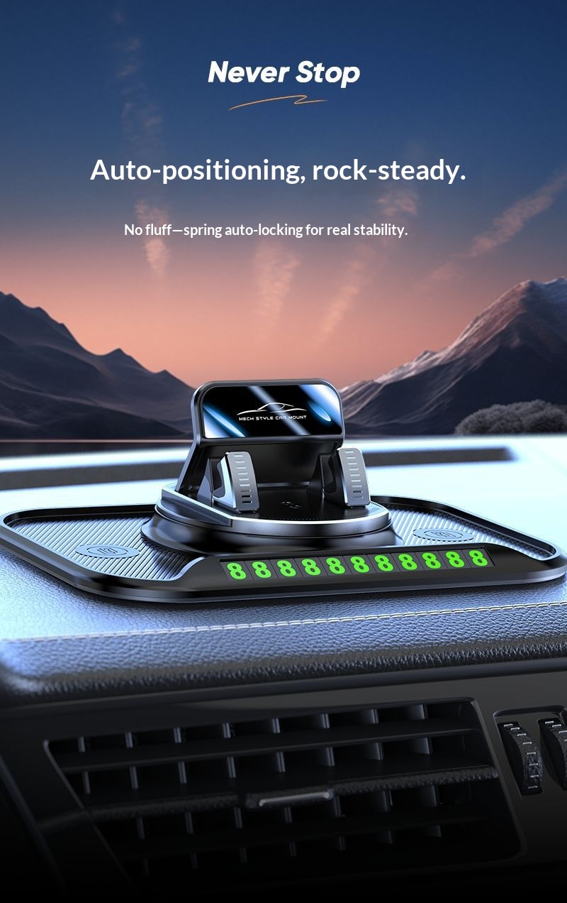 Handyhalterung für das Armaturenbrett/die Mittelkonsole des neuen Automodells 2025: Drehbar, verstellbar, mit stabiler Navigationshalterung_voghion.com