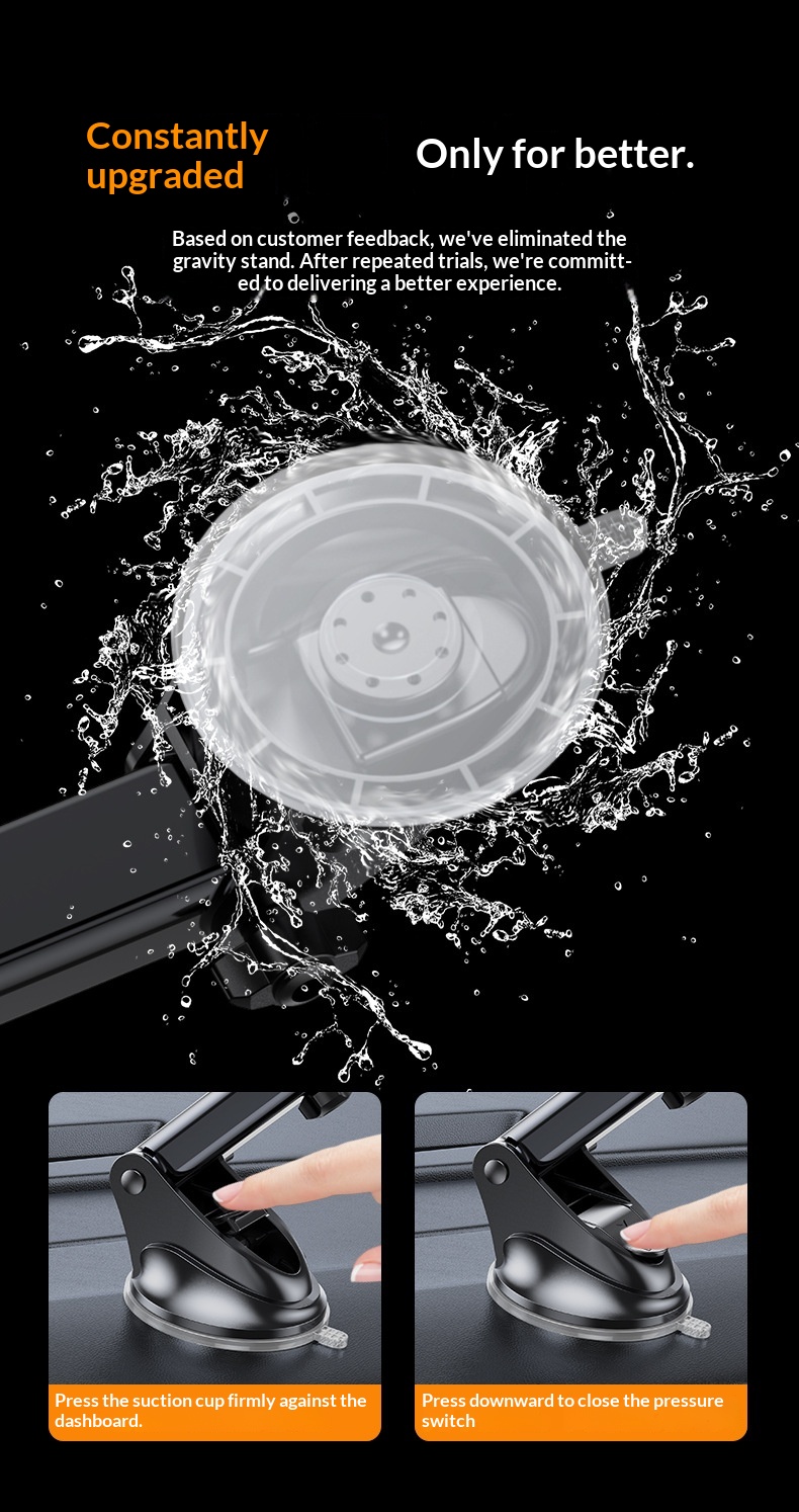 Nuovo supporto per telefono con ventosa, universale, con clip di supporto per navigatore e interni auto._voghion.com