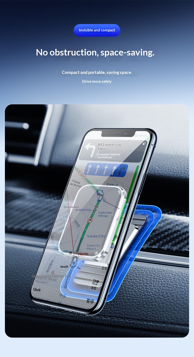 Universele telefoonhouder met sterke magneet, multifunctioneel, voor op het autodashboard, navigatiestandaard voor in de auto_voghion.com