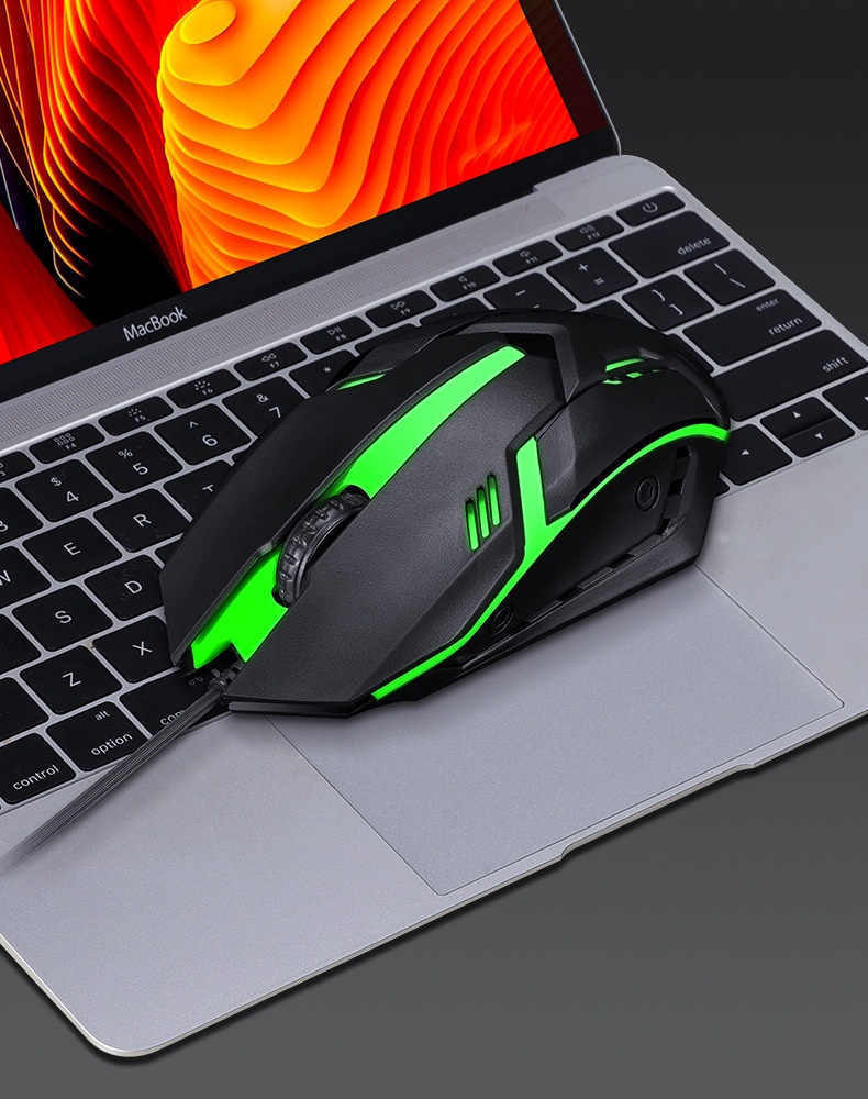 Set tastiera e mouse Thunderwolf TF270 con sensazione meccanica, cablato, silenzioso, per computer, laptop, gaming, e-sport e desktop._voghion.com