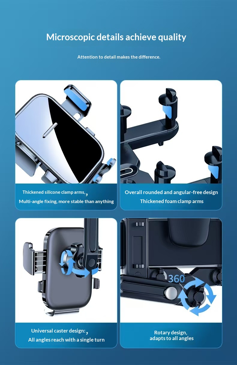 Support de téléphone pour rétroviseur de voiture avec navigation multifonctions, nouveau modèle 2025, pour grand camion, intérieur fixe._voghion.com