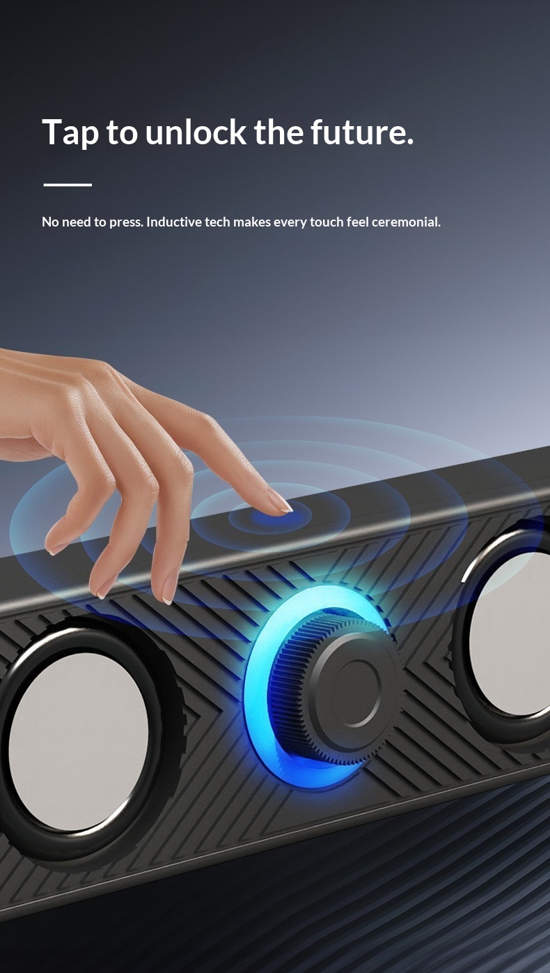 Leerfly E-1136 Computer Long Strip Speaker Laptop Home Desktop Mini USB Subwoofer_voghion.com