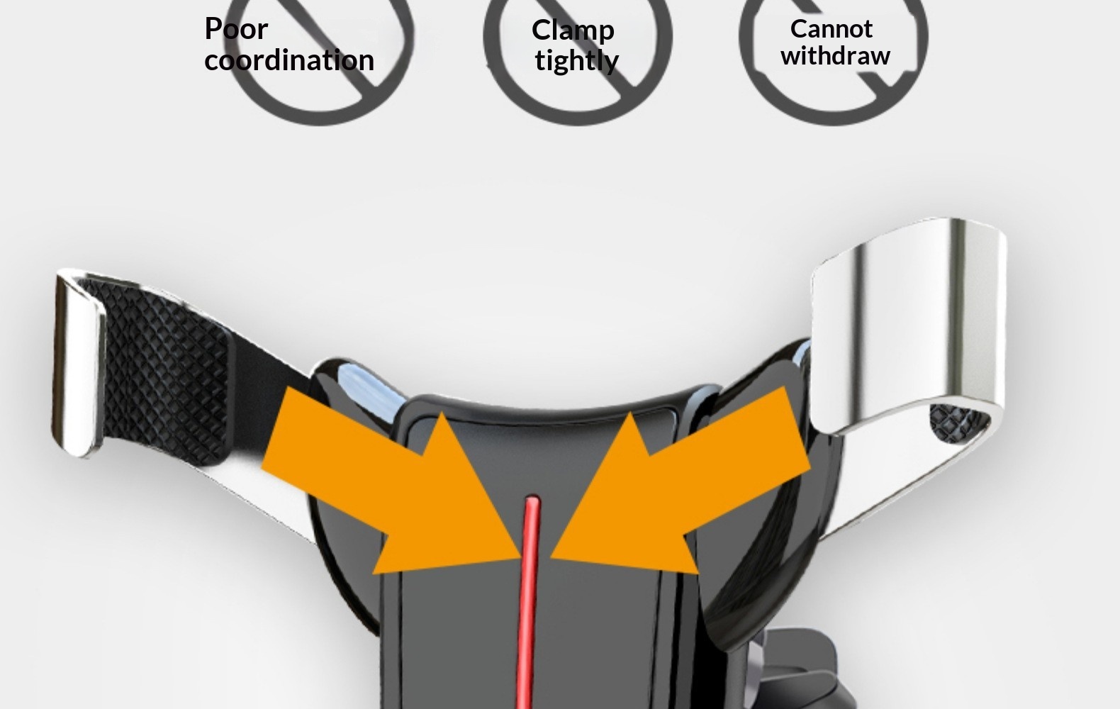 Supporto universale per telefono da auto con navigatore e bocchetta dell'aria, attacco a triangolo con testa di toro._voghion.com