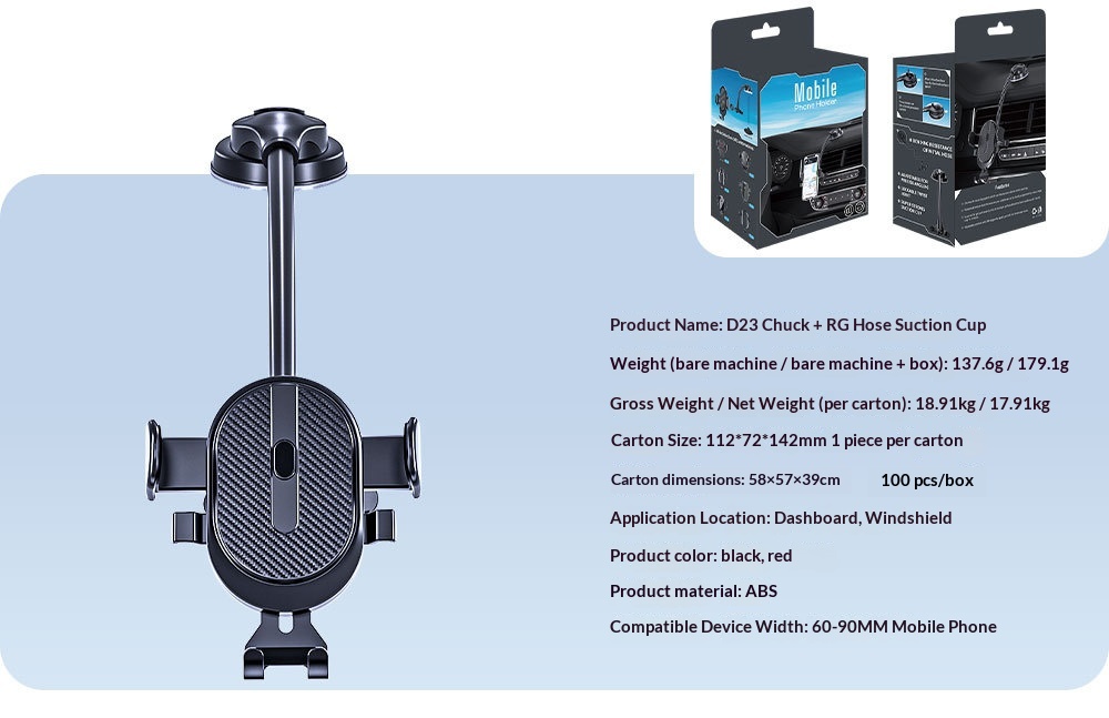 New Automatic Locking Air Vent Phone Holder, Retractable Suction Cup Car Mount_voghion.com