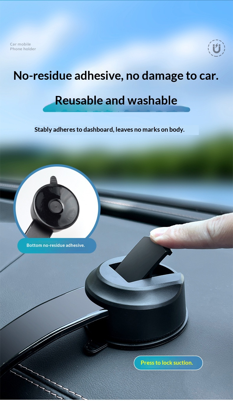 Support magnétique universel réglable pour téléphone de voiture avec navigation intégrée au tableau de bord (nouveau modèle 2024)._voghion.com