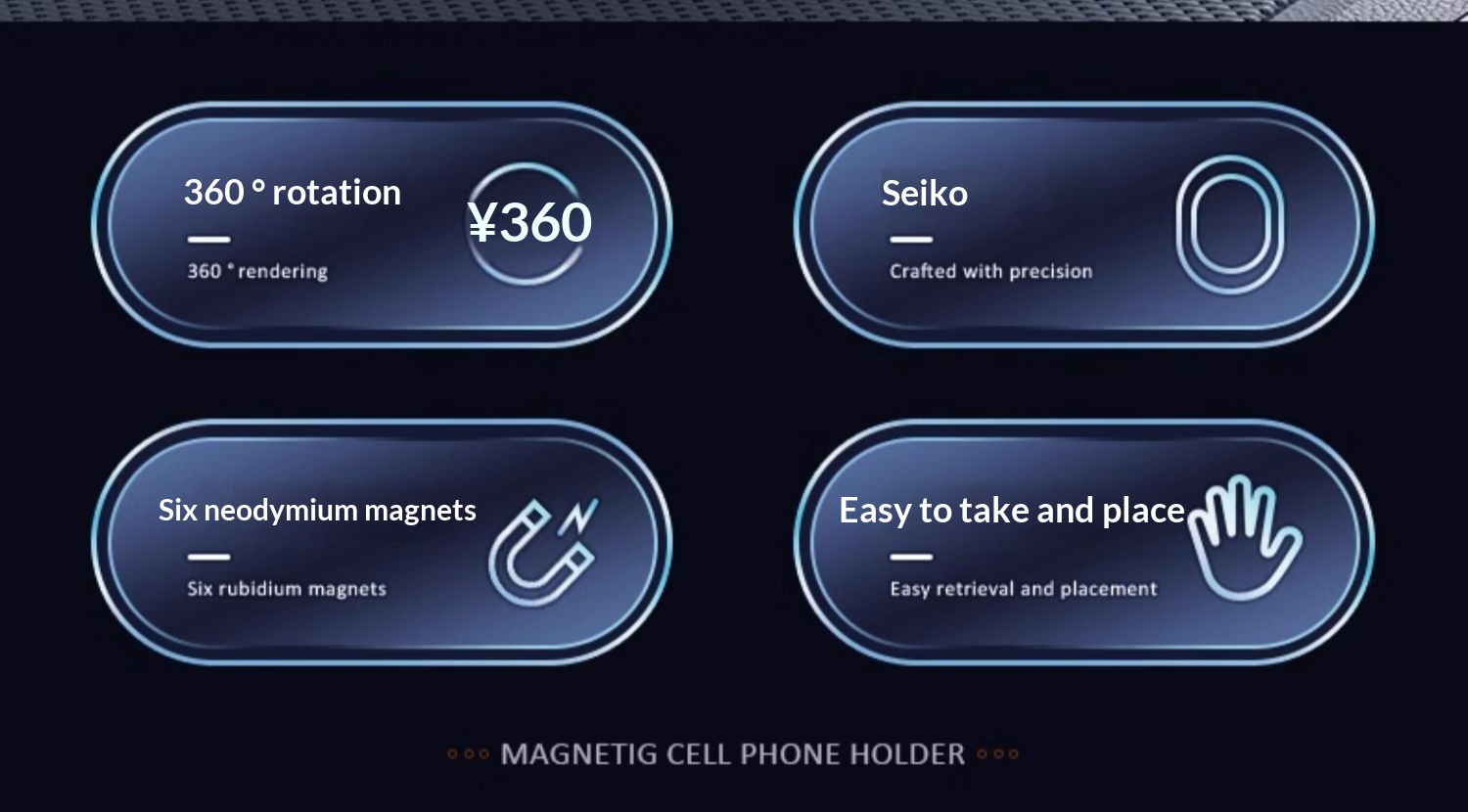 Support de téléphone magnétique pliable pour tableau de bord, universel, pour grille d'aération, support de navigation_voghion.com