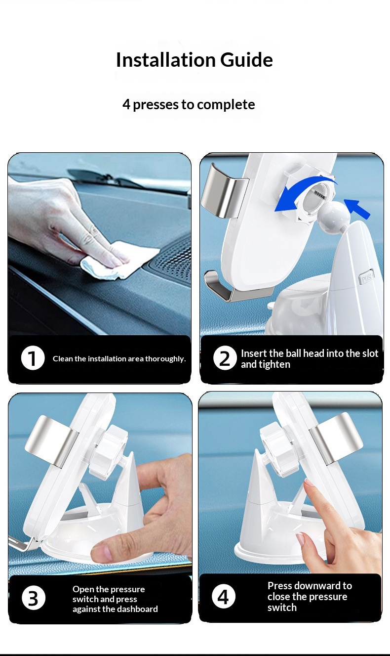 Supporto per telefono a ventosa universale 2025, supporto a gravità in metallo creativo per cruscotto auto e navigatore_voghion.com