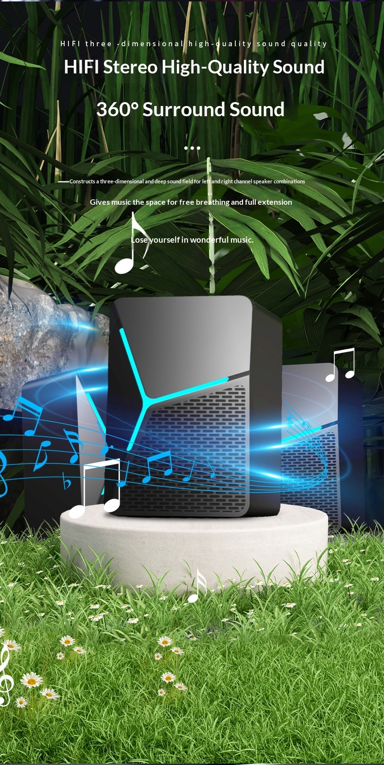 Desktop Computer Wired Bluetooth Speaker For Home Office Mini Subwoofer_voghion.com