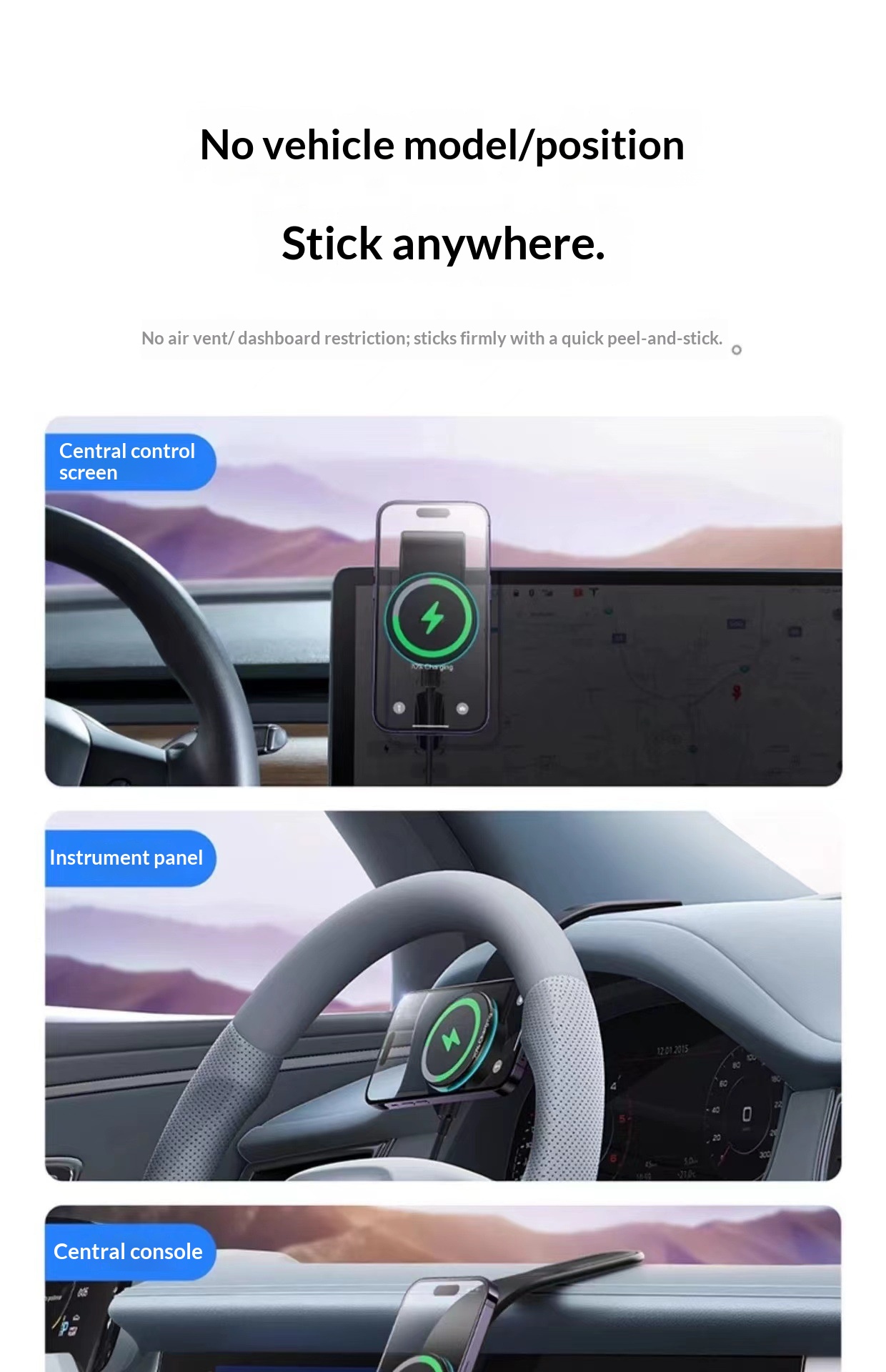 Supporto magnetico per telefono da cruscotto per auto, ideale per la navigazione transfrontaliera, in vendita a caldo._voghion.com