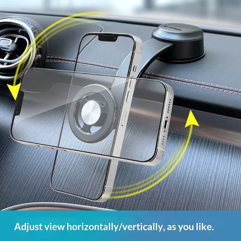 Support magnétique universel réglable pour téléphone de voiture avec navigation intégrée au tableau de bord (nouveau modèle 2024)._voghion.com