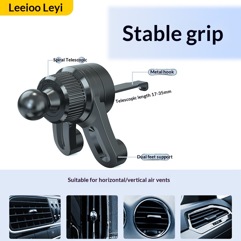 Leyi New Best-Selling Phone Hook-Type Gravity Linkage Car Air Vent Dedicated Navigation Holder_voghion.com