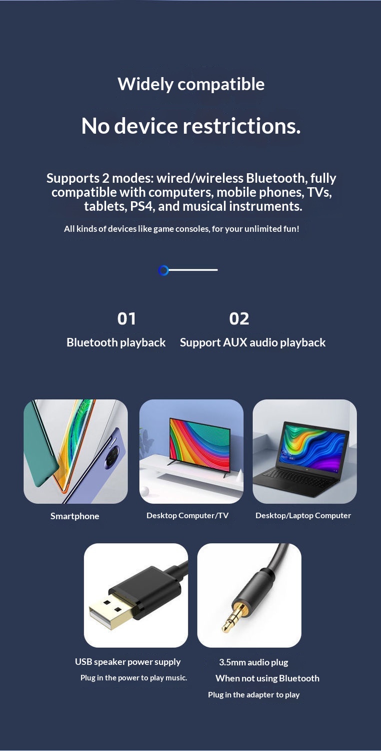 Cross-border E-350TS Long Strip Small Computer Desktop Laptop Home Speaker Wired Subwoofer_voghion.com