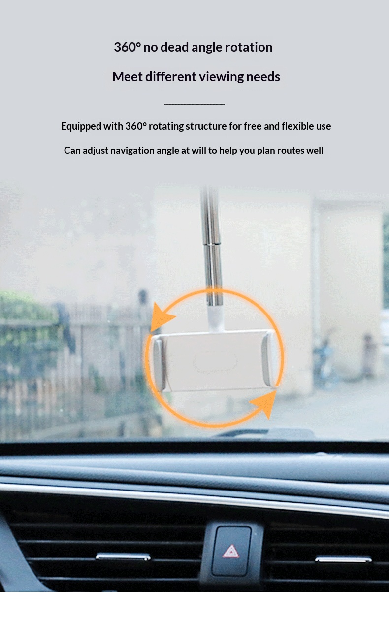 Cross-border Rearview Mirror Holder, Multifunctional Interior Accessory, Car Navigation Phone Holder_voghion.com