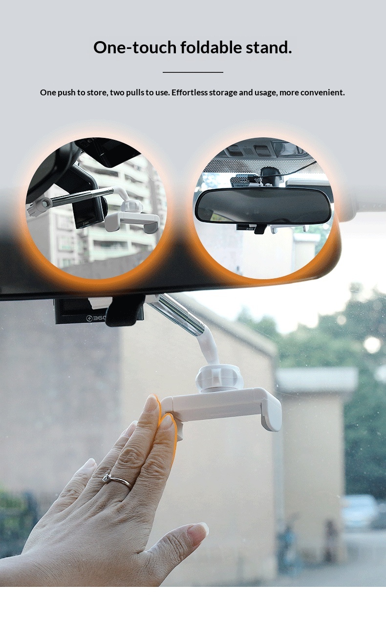 Cross-border Rearview Mirror Holder, Multifunctional Interior Accessory, Car Navigation Phone Holder_voghion.com