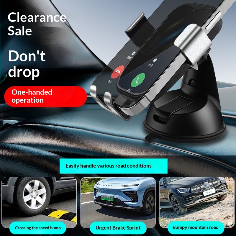 Supporto per telefono a ventosa universale 2025, supporto a gravità in metallo creativo per cruscotto auto e navigatore_voghion.com