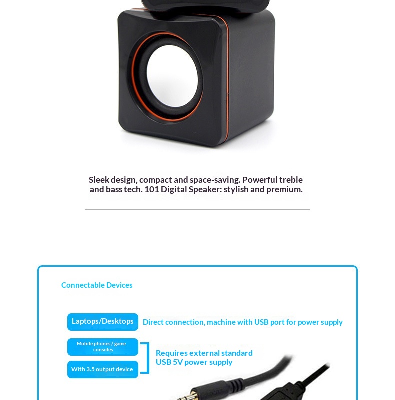 Computer Mini Laptop Portable Desktop Multimedia USB Wired Small Speakers Wholesale_voghion.com