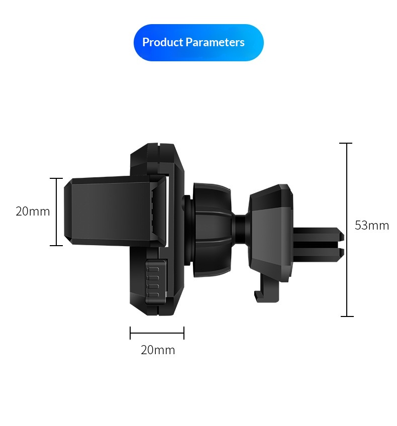 Supporto universale multifunzionale per telefono con ventosa telescopica per auto, da fissare alla bocchetta dell'aria._voghion.com
