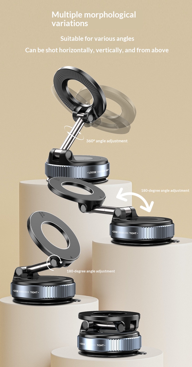 Supporto auto magnetico per telefono con ventosa per navigatore_voghion.com