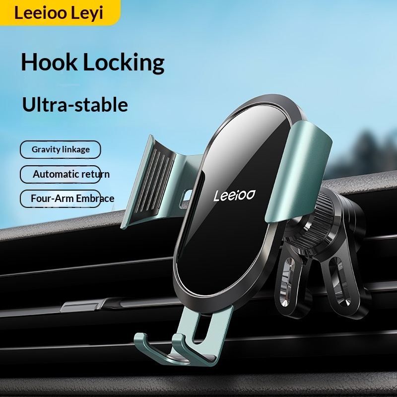 Leyi New Best-Selling Phone Hook-Type Gravity Linkage Car Air Vent Dedicated Navigation Holder_voghion.com