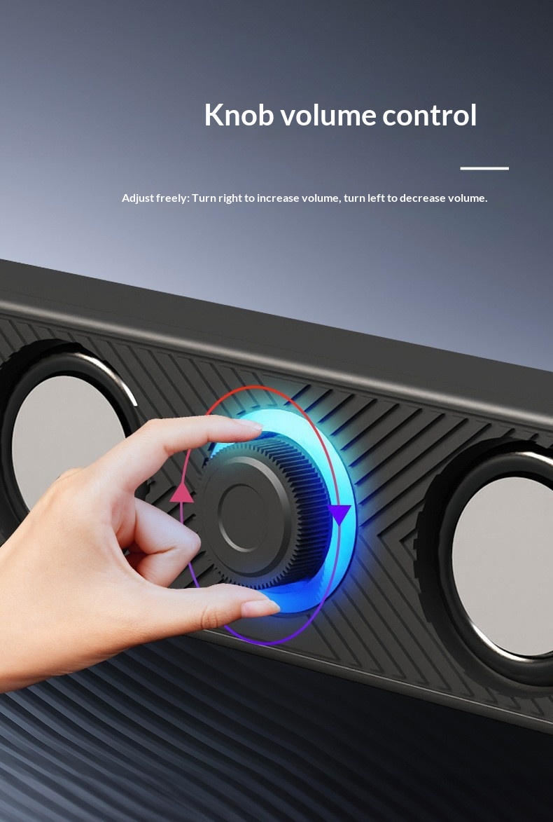 Leerfly E-1136 Computer Long Strip Speaker Laptop Home Desktop Mini USB Subwoofer_voghion.com