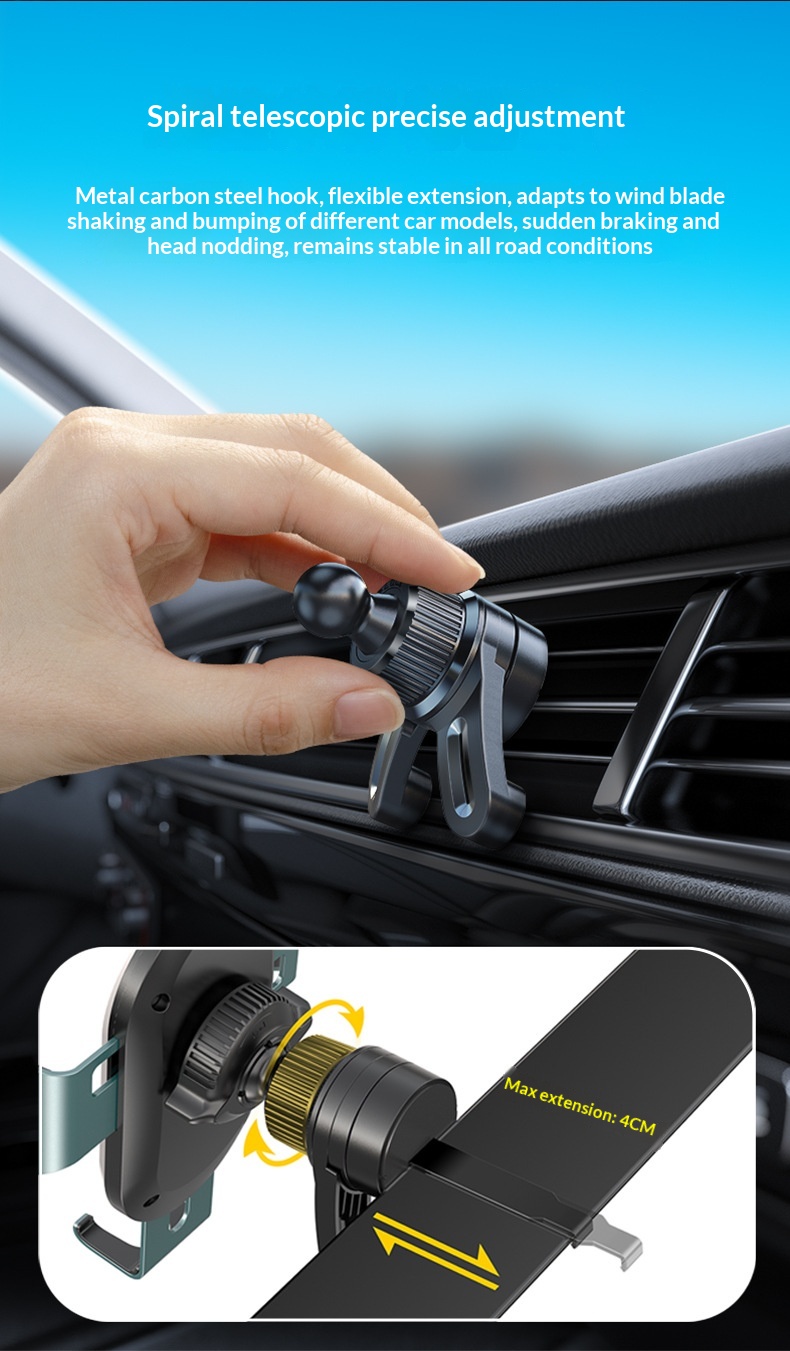 Gravity Car Phone Holder For Air Vent Mount Navigation Stand_voghion.com