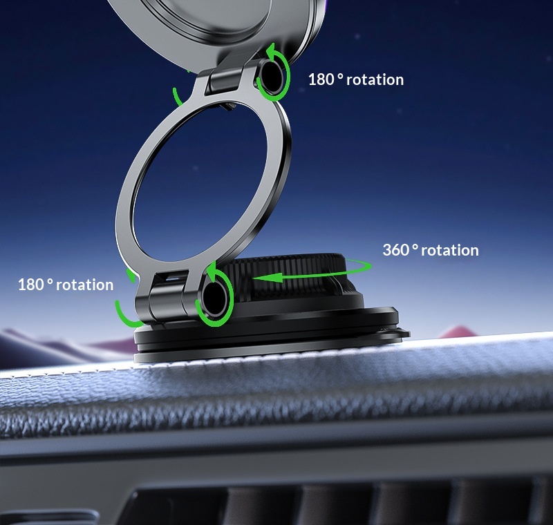 New Vacuum Adsorption Phone Wireless Charging Car Magnetic Holder_voghion.com
