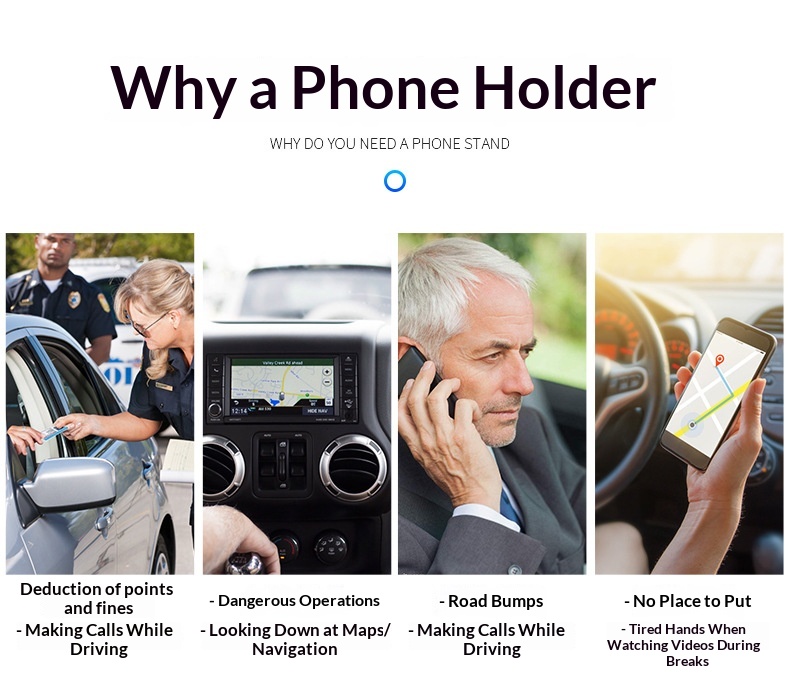 Supporto universale multifunzionale per telefono con ventosa telescopica per auto, da fissare alla bocchetta dell'aria._voghion.com