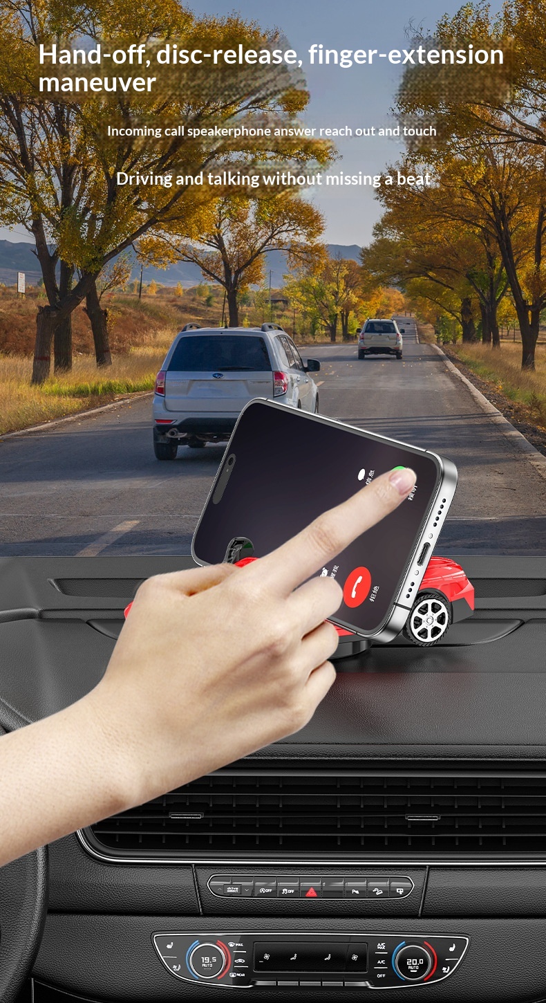 Support de voiture transfrontalier pour maquettes, support de navigation pour tableau de bord, base pour téléphone portable_voghion.com
