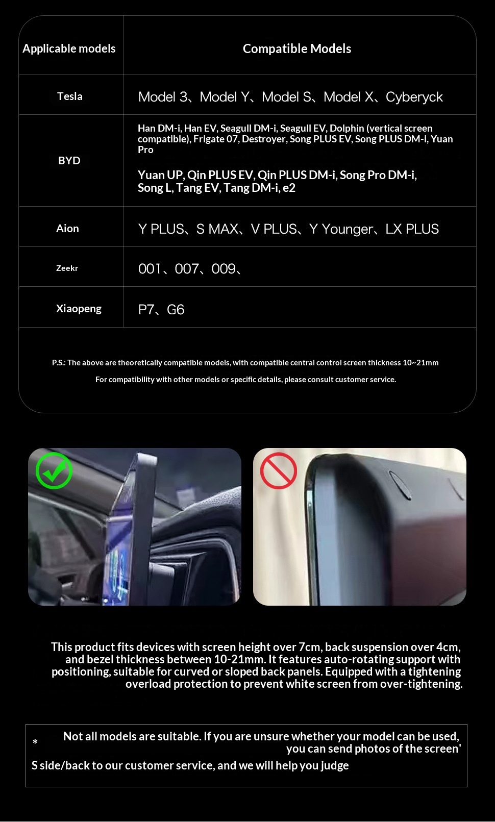 Zentraler Bedienbildschirmständer, faltbare Navigations-Handyhalterung, fahrzeugmontierter, grenzüberschreitender Tesla-Lüftungsschlitzständer_voghion.com