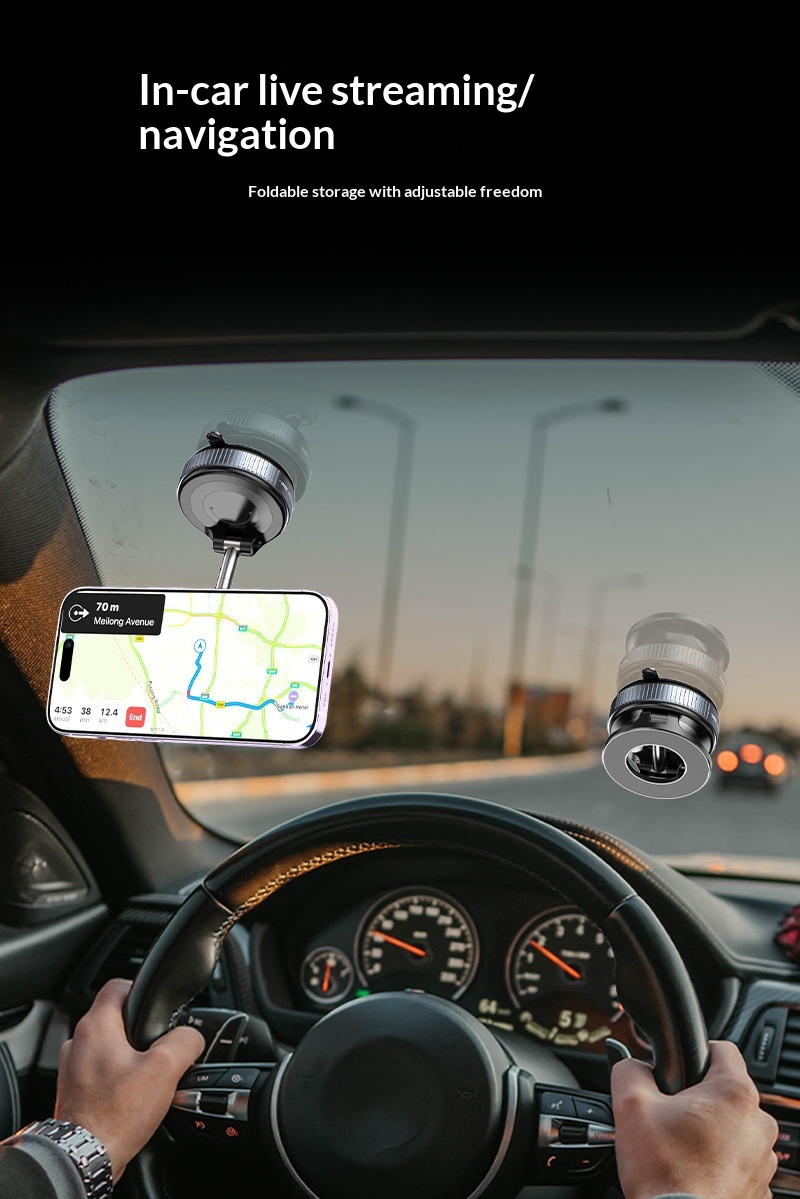 Supporto auto magnetico per telefono con ventosa per navigatore_voghion.com