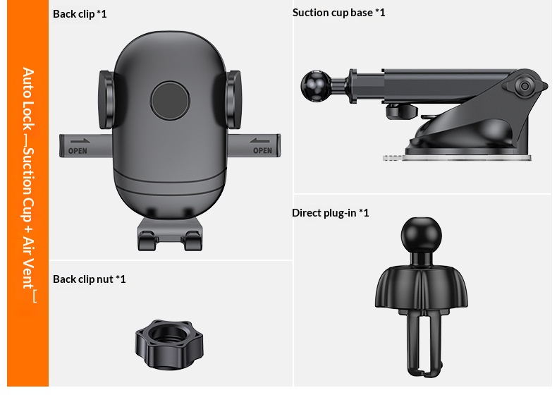 Nuovo supporto per telefono con ventosa, universale, con clip di supporto per navigatore e interni auto._voghion.com