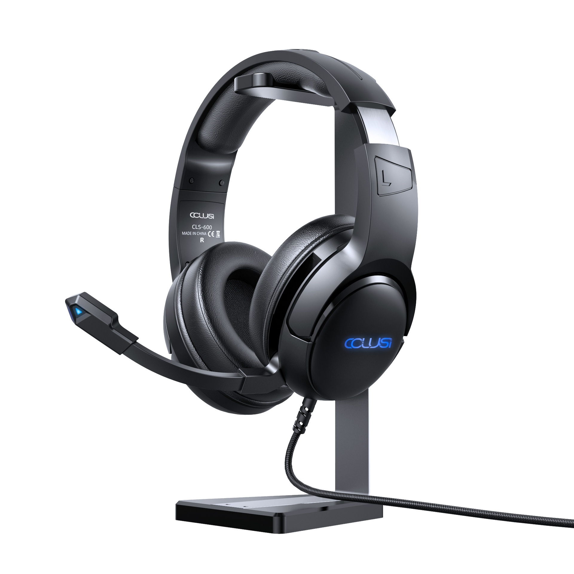 Cross-border CSL-600 Computer Headset, Over-ear Wired Gaming E-sports Headset Desktop And Laptop, With Microphone For Playing Game_voghion.com