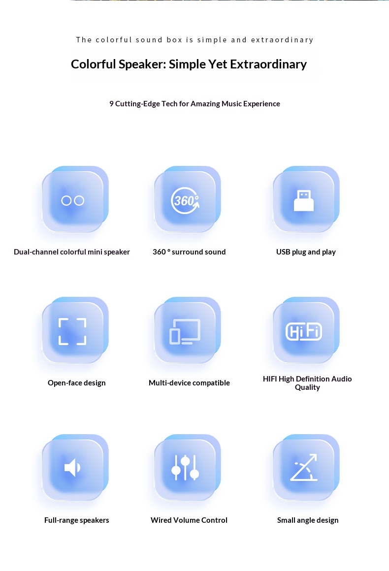 Desktop Computer Wired Bluetooth Speaker For Home Office Mini Subwoofer_voghion.com