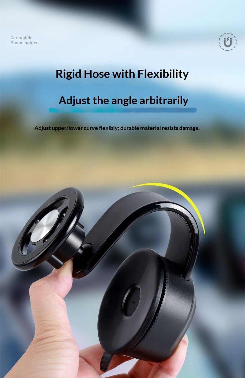 Support magnétique universel réglable pour téléphone de voiture avec navigation intégrée au tableau de bord (nouveau modèle 2024)._voghion.com