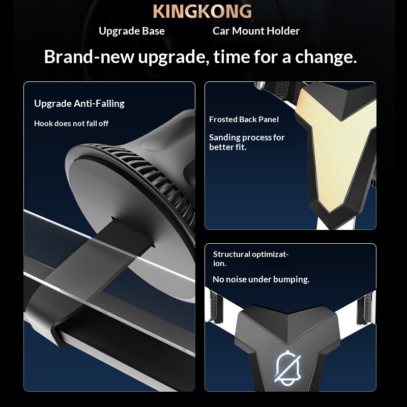 Nuovo supporto universale a clip per bocchetta dell'aria, compatibile con navigatori a gravità e telefono da auto._voghion.com