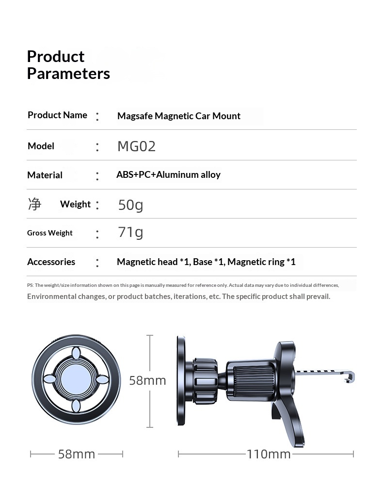 Phone 2025 New Model Car Navigation Air Vent Magnetic Multi-Function Holder_voghion.com