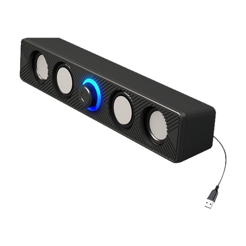Leerfly E-1136 Computer Long Strip Speaker Laptop Home Desktop Mini USB Subwoofer_voghion.com