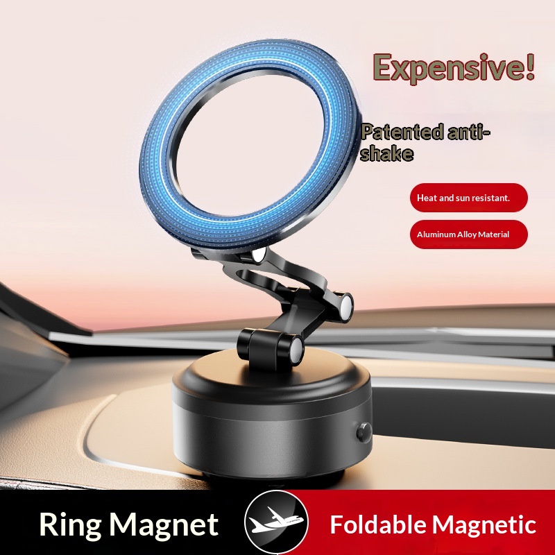 Cross-border Phone Holder 360°Rotating Car Center Console Navigation Electric Magnetic Suction Bracket_voghion.com