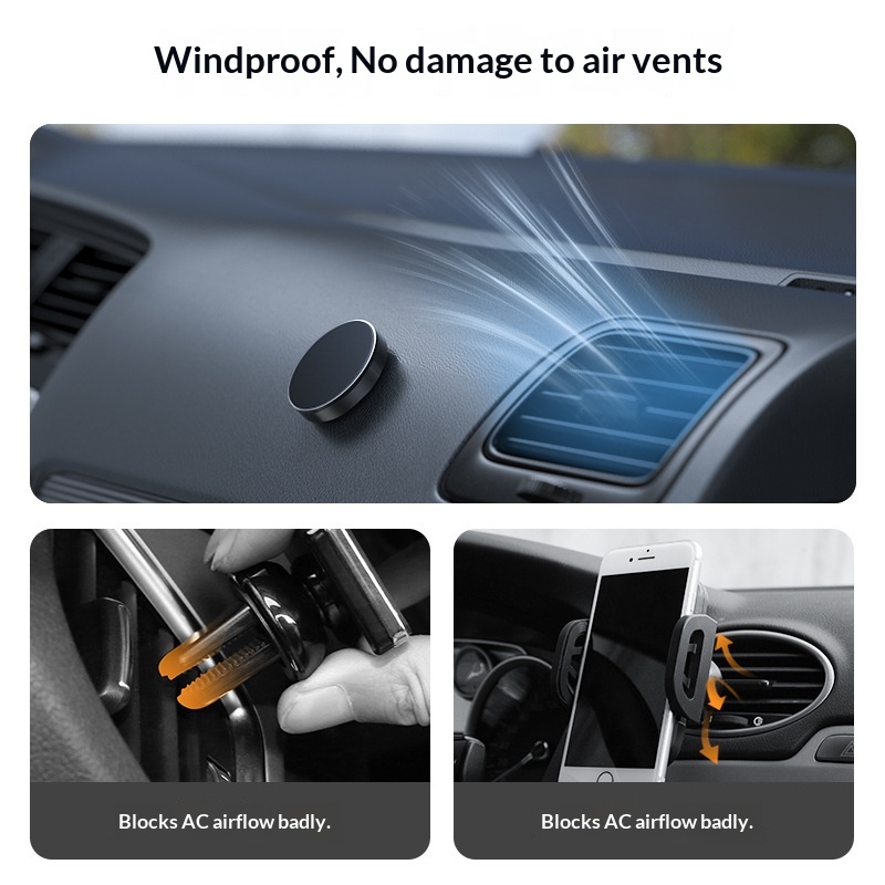 Creative Magnetic Alloy Mount Popular Mobile Navigation Car Accessories Steering Wheel Phone Holder_voghion.com