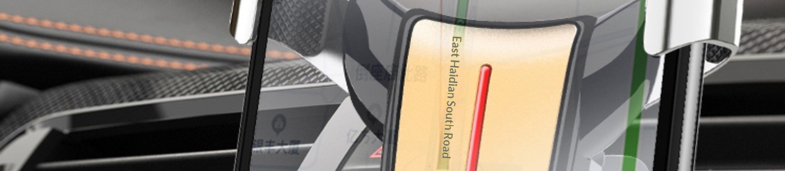 Supporto universale per telefono da auto con navigatore e bocchetta dell'aria, attacco a triangolo con testa di toro._voghion.com