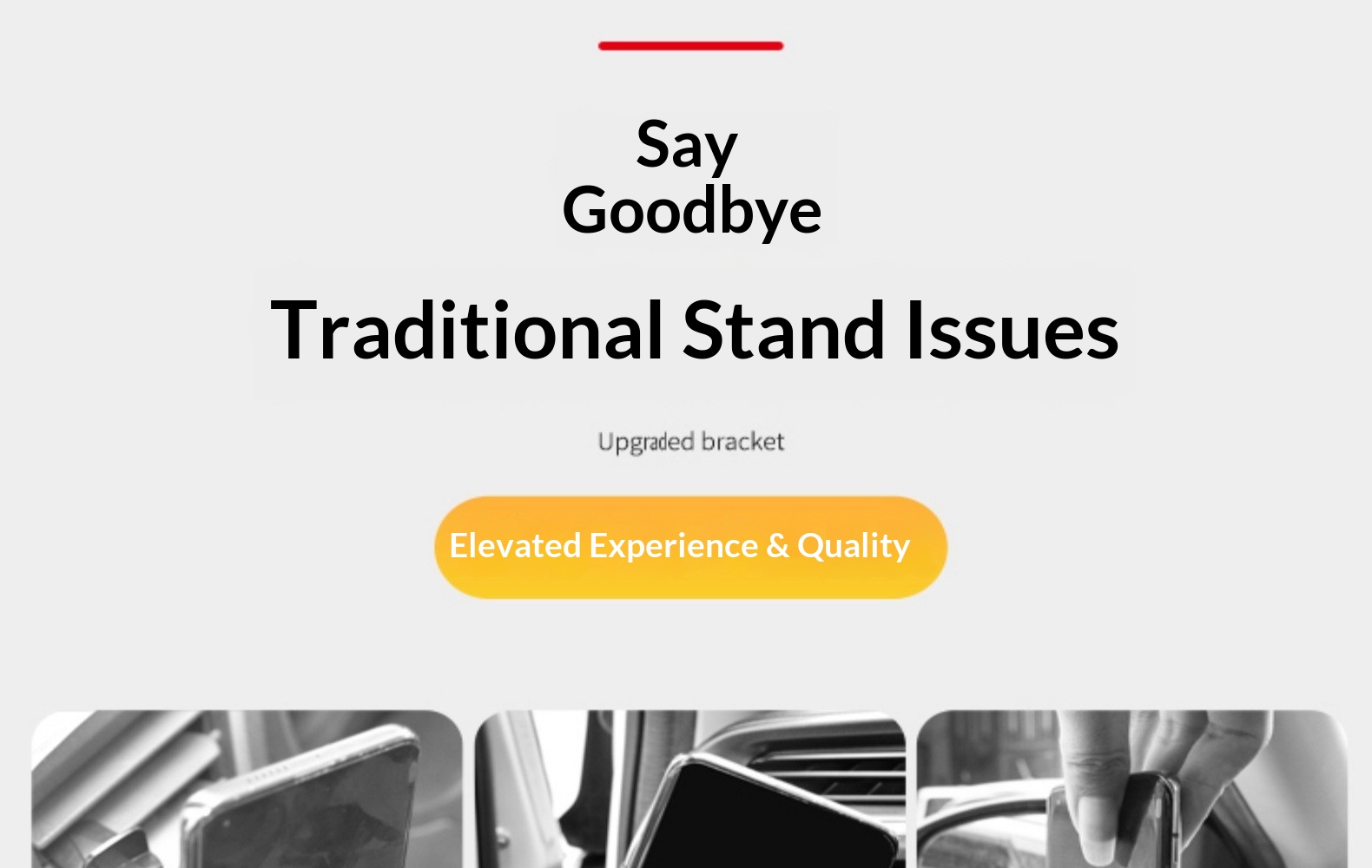 Supporto universale per telefono da auto con navigatore e bocchetta dell'aria, attacco a triangolo con testa di toro._voghion.com